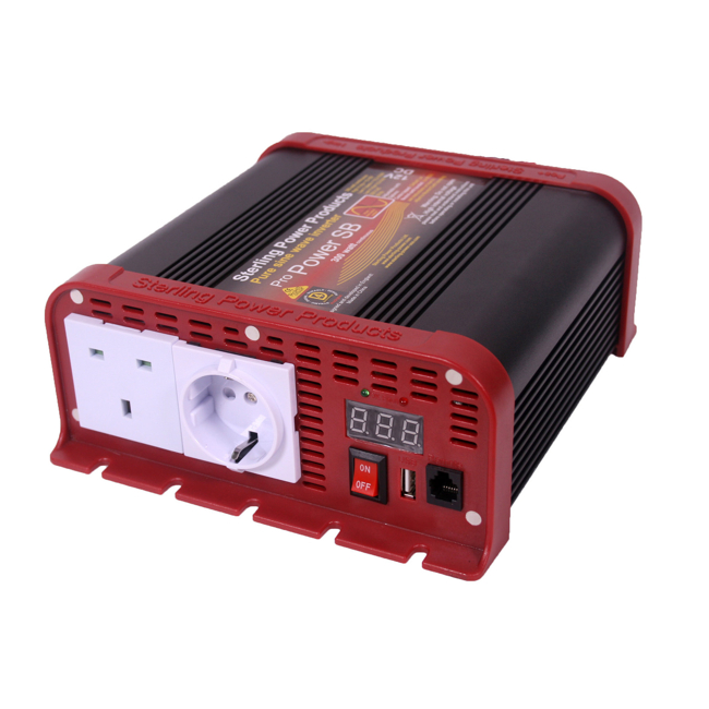Sterling Power 24v 200W Pure sine w/USB charger with Cig Connector PN: SIB24200
