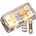Sterling Power Gold Plated 1x10mm IN 2x6mm AUE Fuse Block. GFB-1428
